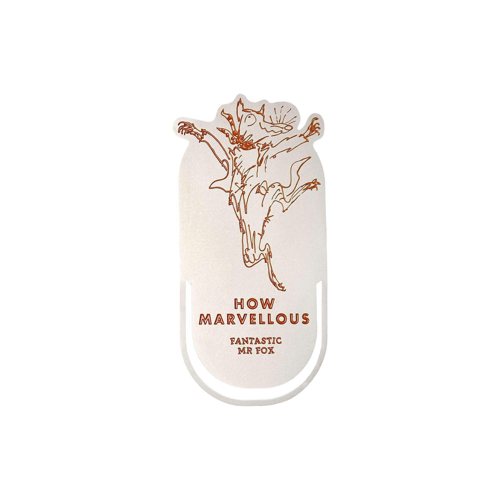 NEW Roald Dahl Fantastic Mr Fox Metal Bookmark