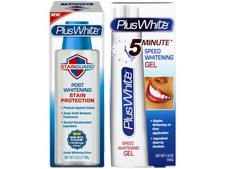 Plus White Teeth Whitening Set 5 Minute Teeth Whitening Gel Stain Guard Rinse