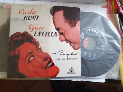 7'' EP CARLA BONI GINO LATILLA CON ANGELINI E LA SUA ORCHESTRA ONLY YOU N-MINT
