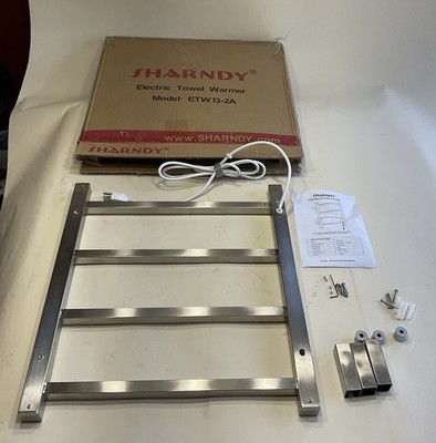 Incomplete SHARNDY Towel Warmer Brushed Nickel for Bathroom Wall Mounted 4 Bar