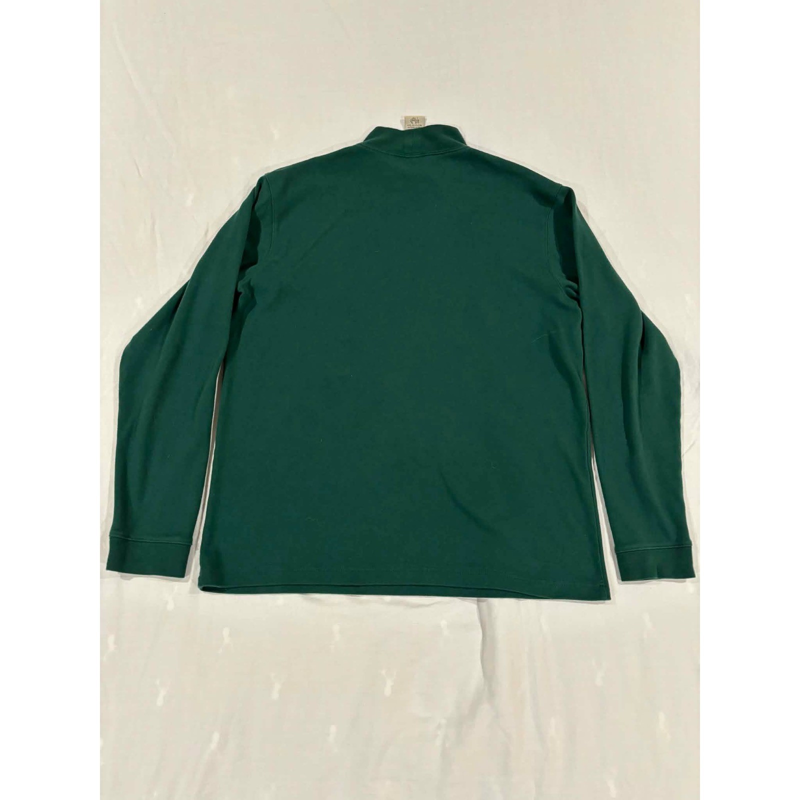 Scandia Woods Forest Green Mock Neck Long Sleeve Shirt Top Size LGE TL