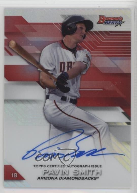 2017 Bowman's Best of 2017 Refractor Pavin Smith #B17-PS Auto 1rm3