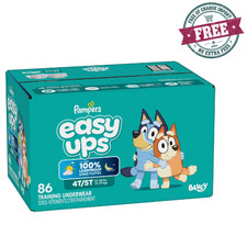 Pampers Easy Ups Bluey Potty Training Pants Size 6 4T-5T, 86 Count