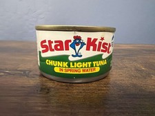 Vintage 1980s StarKist Chunk Light Tuna In Spring Water 3 1/4 oz Can