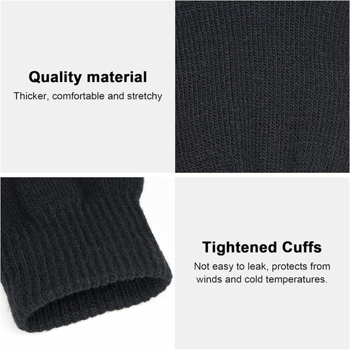 2Pairs Winter Magic Finger Gloves Knitted Warm Stretchy Unisex Glove Gift USA - Picture 3 of 17