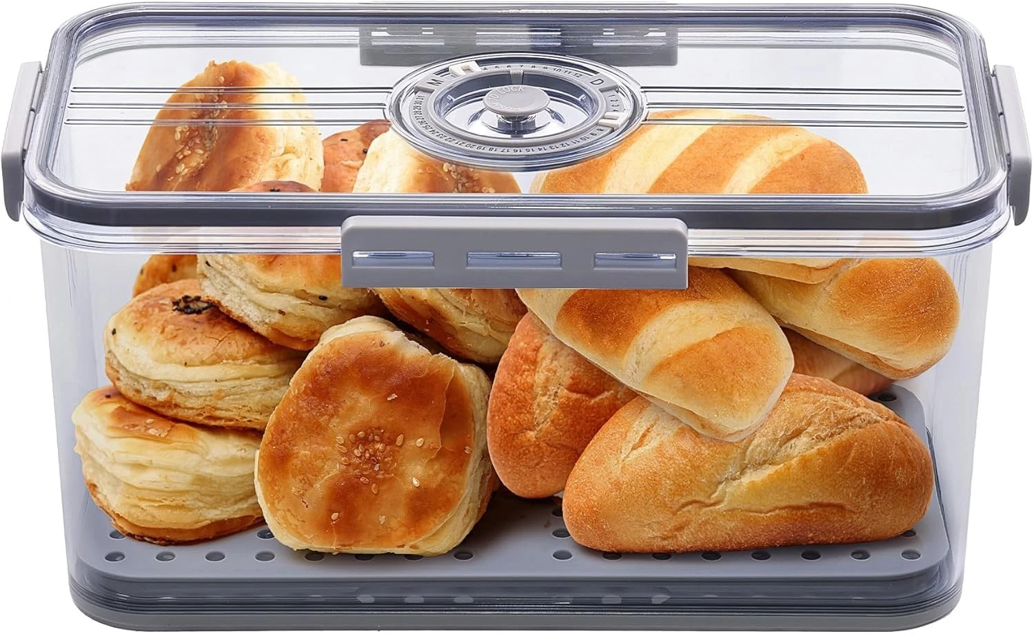 Bread Box Homemade Bread Boxes Kitchen Counter Airtight Time Recording Bread