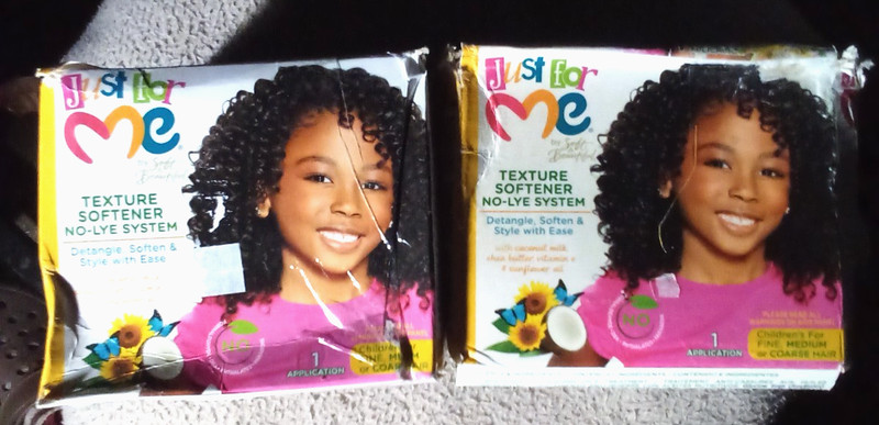 Just For Me by Soft & Beautiful Texture Softener No-Lye System for Kids "NIB"