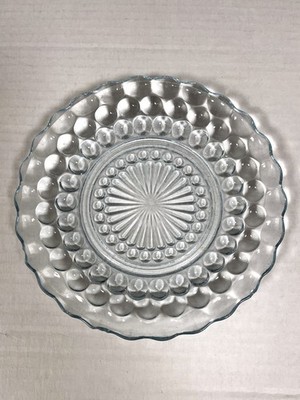 Vintage Glass B&B Plate - Bubble Pattern