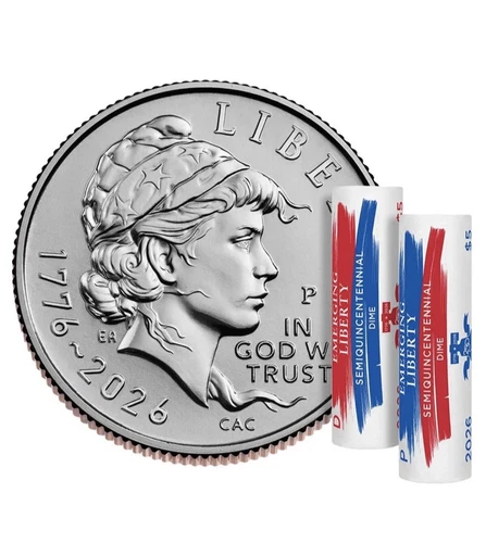 NEW | 2026 Emerging Liberty Dime 2-Roll Set (P, D) | PRESALE | CONFIRMED
