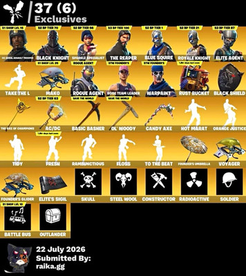  FN acc |  OG aerial, Bk, Fresh , Rambunctious   | Only Paypal