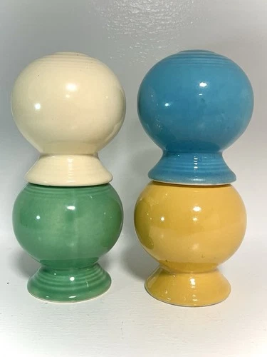 Vintage Fiesta Salt & Pepper Shakers, HLC ca. 1936 - 1969, Choose Colors 2/$22
