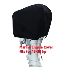 Boat Engine Cover Waterproof Heavy Duty & Fade-Resistant fits Outboard Motors