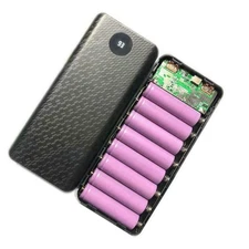 Power Bank Case DIY 18650 Battery Fast Charger Box Shell No Battery Welding-Free