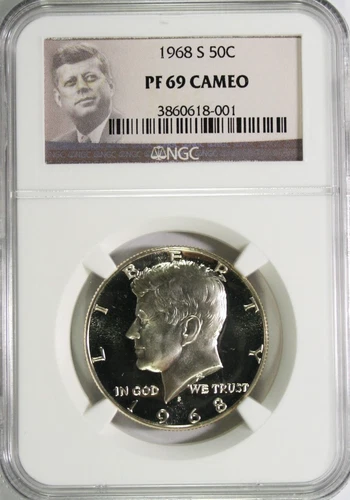 1968-S Kennedy Half Dollar NGC PF 69 Cameo #GA5-01