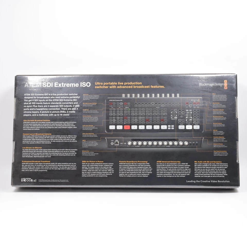 Blackmagic Design ATEM SDI Extreme ISO Production Switcher [Brand New] #5200S - Image 2 of 4