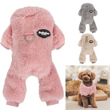 Fleece Dog Pajamas Winter Clothes Warm Pet Puppy Jumpsuit Coat For Small Dogs