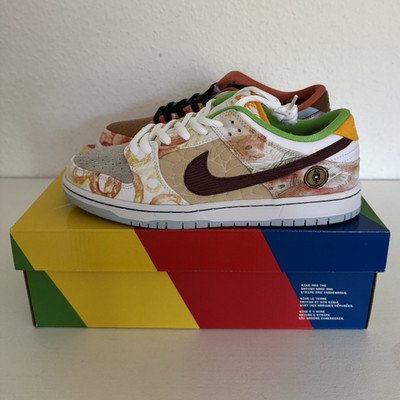 Nike SB Dunk Low Pro QS Street Hawker Sneaker Mehrfarbig Herren EU 43 US 9,5 