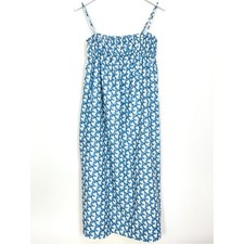Moodie Blue Floral Maxi Dress Small