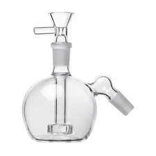 45° 14mm Orb Glass Ash Catcher w Bowl Slide 4 Hookah Bubbler Bong Water Pipe C