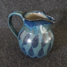 Studio Art Pottery Stoneware Pitcher Small Bl...