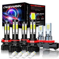 For Mazda 3 2010-2018 6x Led Headlight Hilo Beam Fog Light Bulb Combo