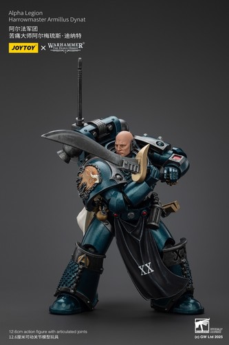 JOYTOY Warhammer 1/18 Action Figure Alpha Legion Harrowmaster Armillus Dynat - Foto 14 di 16