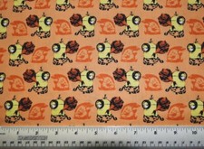 Quilting Treasures Cro Minions Orange Caveman club By the 1/4 yard cotton fabric