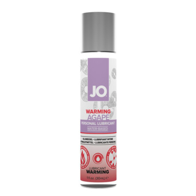 JO Agape Warming Lubricant 1 oz water-based Personal Lube