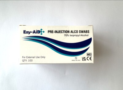 Ezy-Aid Pre-Injection Alco Tupfer 3 x 3 cm, Box mit 100 - 2er Pack