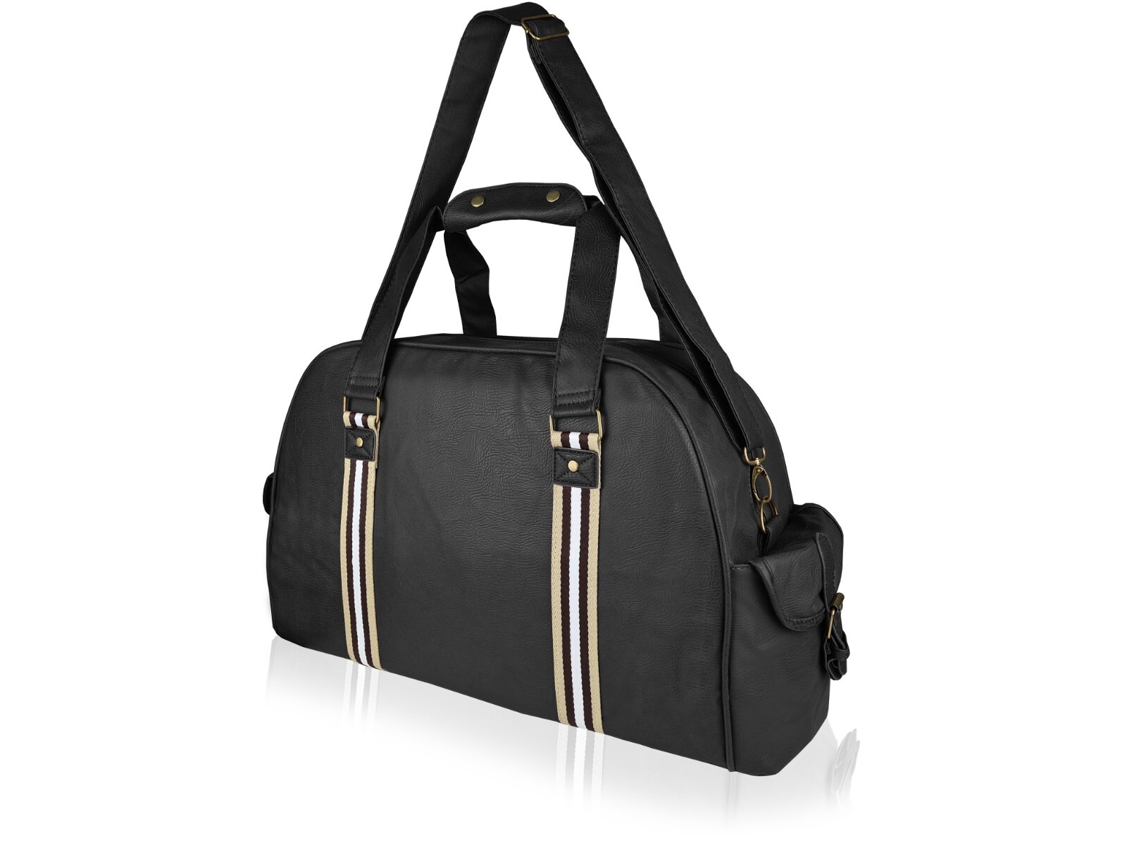 Mens Gym Kit Bag Travel or Sports Holdall Pu Leather Mans Duffle Bags