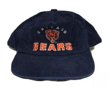 Vintage Chicago Bears NFL Football Corduroy Snapback Hat Sports Specialties