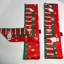 Two Thin Christmas Purse Scarves / Hair Bands / Scarves- 875