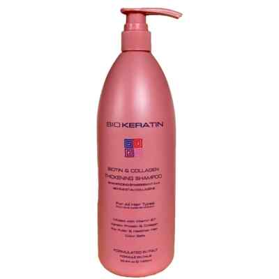 BIO KERATIN BIOTIN & COLLAGEN THICKENING SHAMPOO 33.8 OZ / 1000 ML