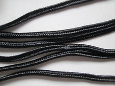 23 meters flat cord satin black 3mm elegant trim lace kr 91 de