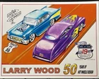 VRHTF NHRA VINTAGE "LARRY WOOD 50 YEARS OF HOT WHEELS DESIGN E SHEET"