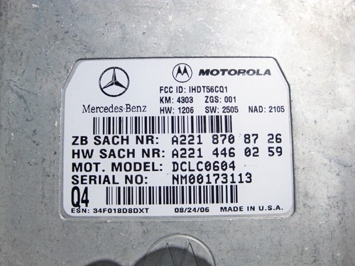 Mercedes-Benz A2218708726 Control unit TELE-AID C-Class W204 ML GLE W166 GL ... - Picture 3 of 4