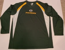 NFL Team Apparel Green Bay Packers Long Sleeve Embroidered Mens Size XL