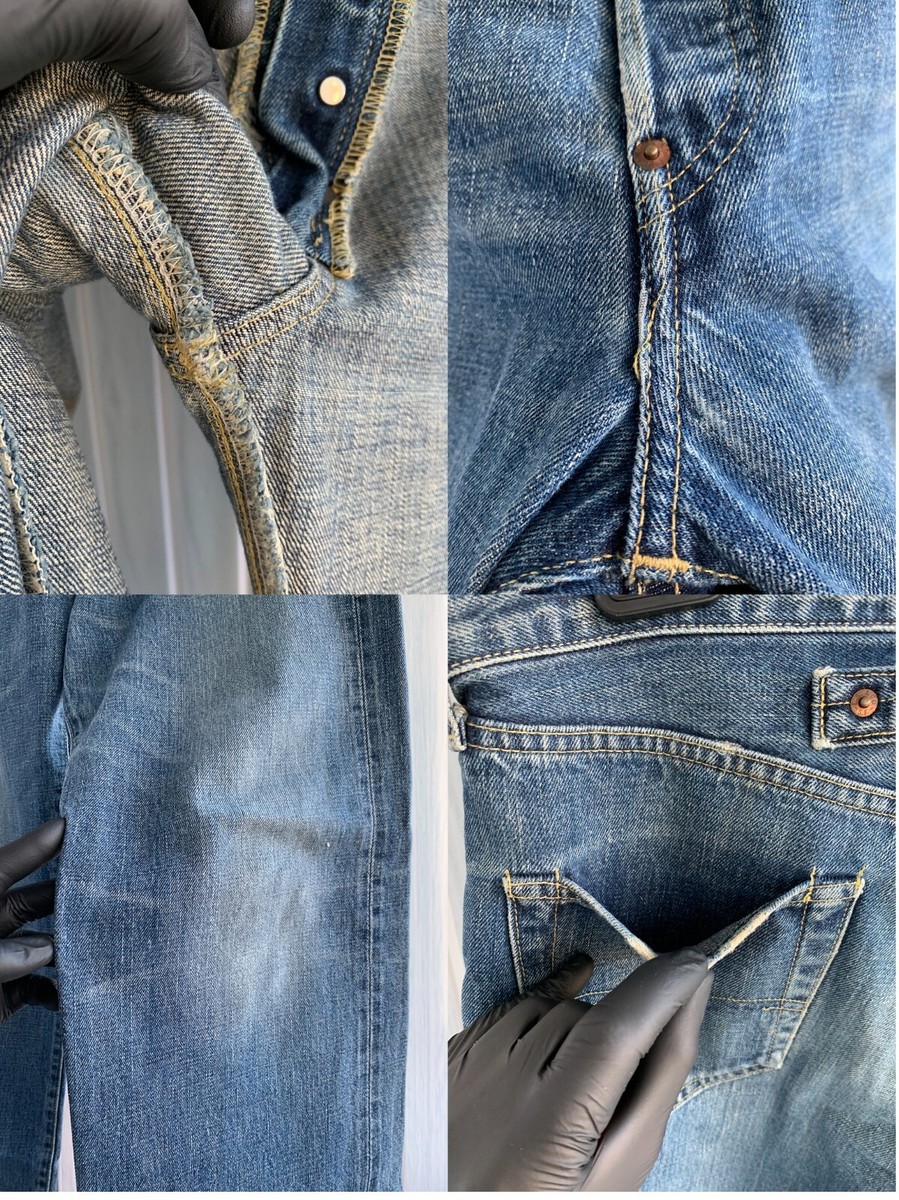 Vintage Levis 702 Big E Japan Buckle Back Distressed Vintage Levis 702 Big E Japan Buckle Back Distressed