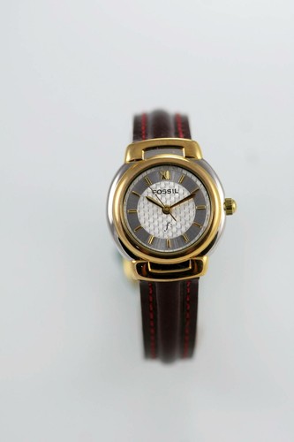 Fossil Watch Womens Maroon Leather 