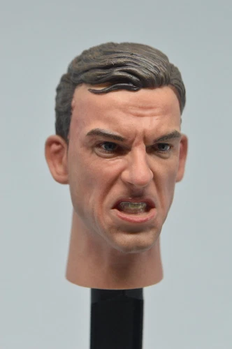 Expresión de furia esculpida de cabeza masculina personalizada 1/6 para figura modelo Hot Toys Coo de 12 - Imagen 1 de 10