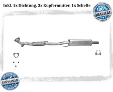 Mittelschalldämpfer für VW FOX 1.4 8V Bj. 05-09 Auspuff Dichtung Schelle