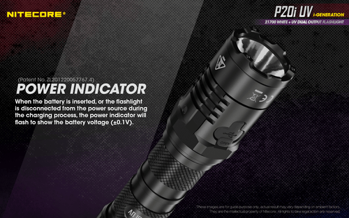 Nitecore P20i UV Rechargeable Flashlight w/Holster, Battery & 10000mAh Powerbank - Picture 9 of 12
