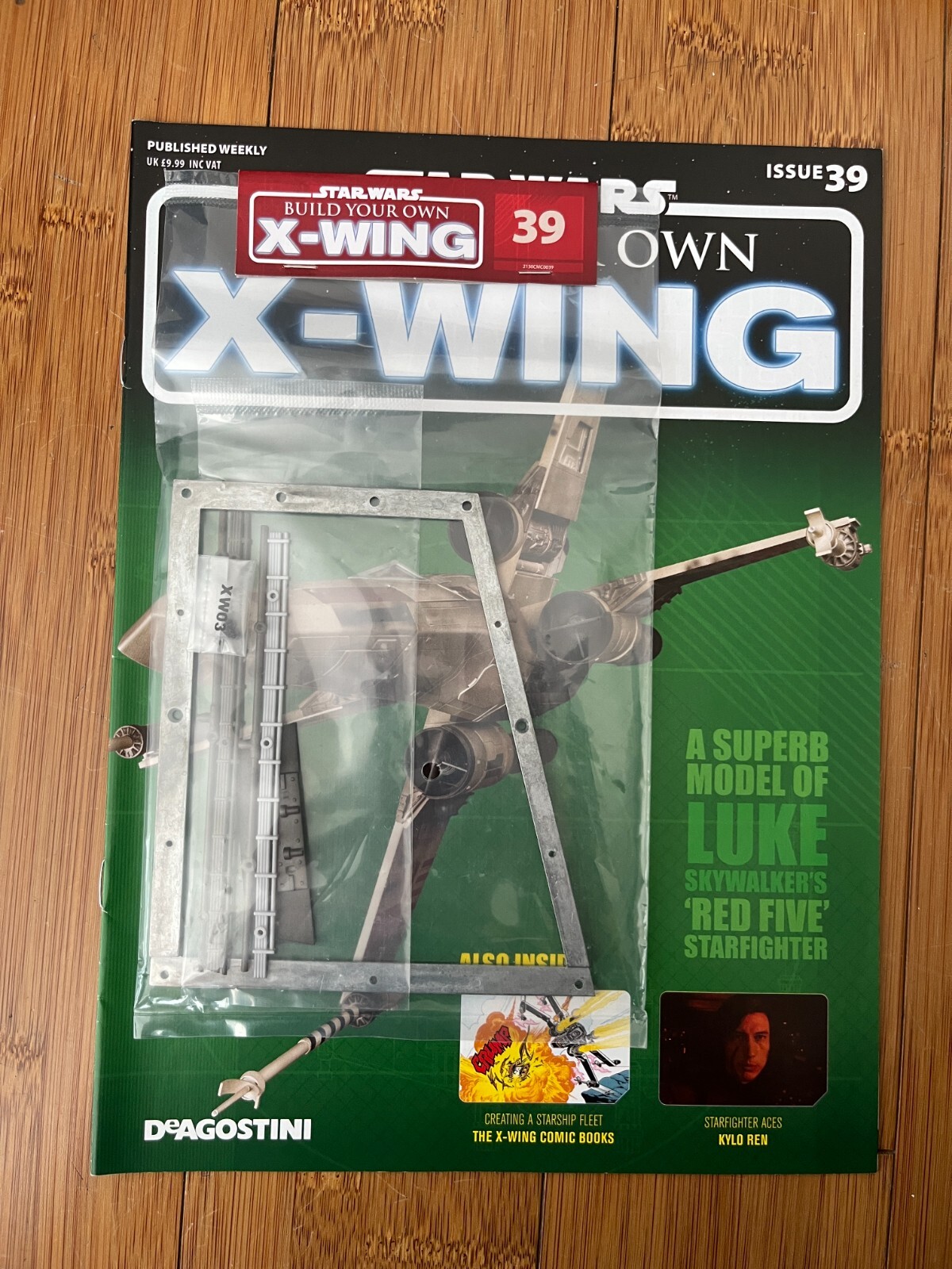 1/18 SCALE DEAGOSTINI BUILD YOUR OWN STAR WARS X-WING FIGHTER ISSUE 39 INC PARTS