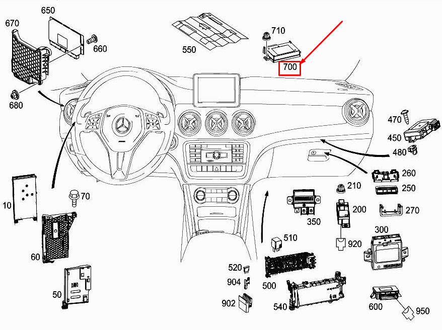 Mercedes-Benz W166 W176 W246 Ladekommunikation Telematik