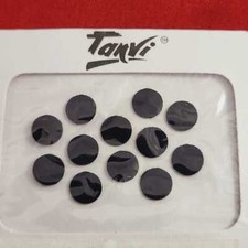 Exotic Velvet Black Round 8mm diameter Bindi