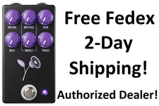 New JHS The Violet Lari Basilio Distortion Guitar Effects Pedal Black