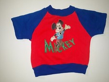 Vintage Disney Mickey Mouse 1980s Shirt Youth / Kids Size 3 RARE
