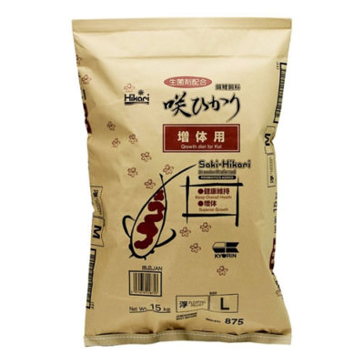 Saki-Hikari Growth Diet Koi Food, Large Pellet, 33 lbs