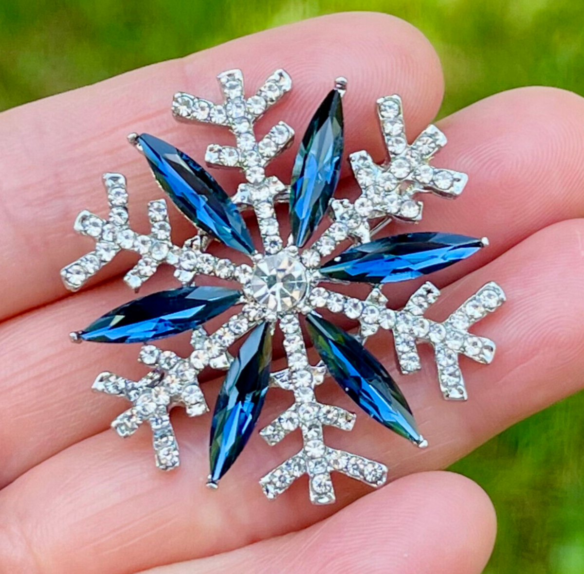 snowflake brooch