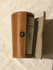 Série de 4 gobelets de voyage dans leur étui en cuir